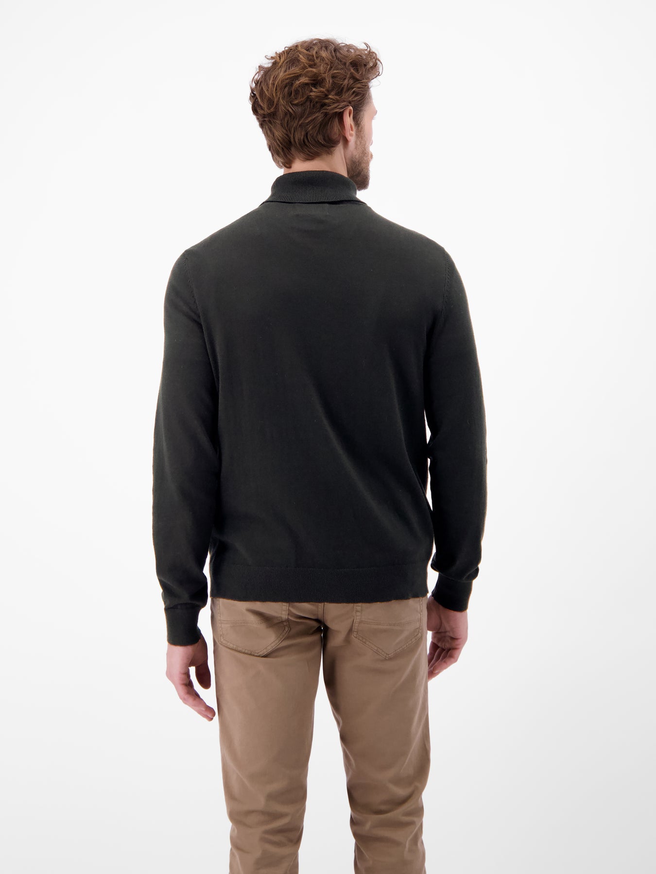Herren Rollkragen-Strickpullover