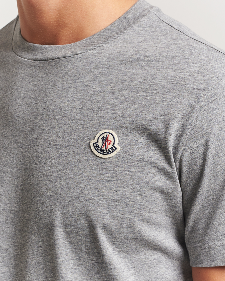 Moncler 3-Pack Logo T-Shirt Grey/White/Black