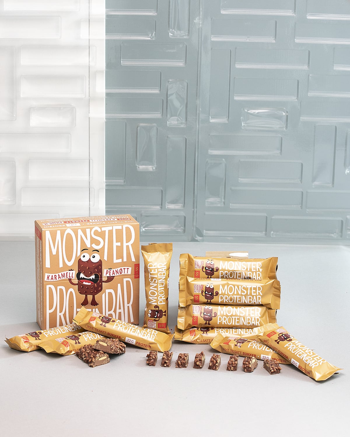 Monster Premium Proteinbar Caramel & Peanut 55g