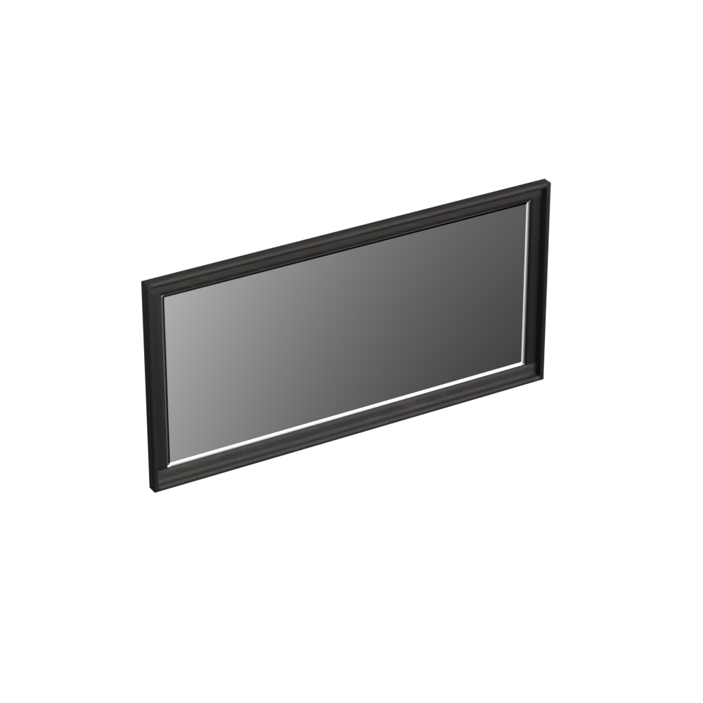 Forzalaqua Reno spiegel 100x50cm black oiled