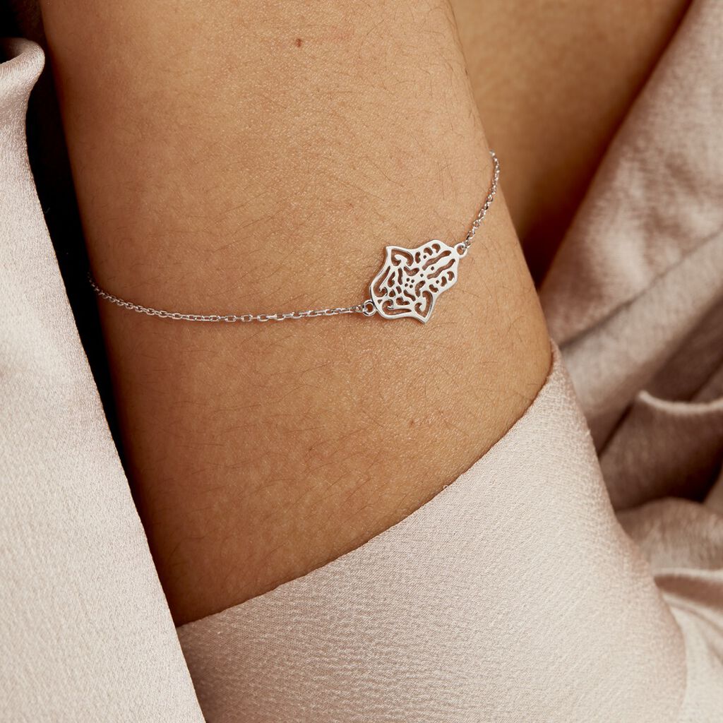 Bracelet Sarah Argent Blanc