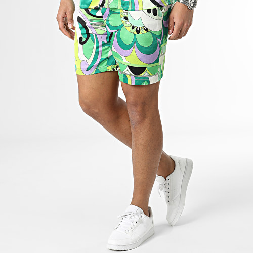 Ensemble Chemise Manches Courtes Et Short Jogging Vert