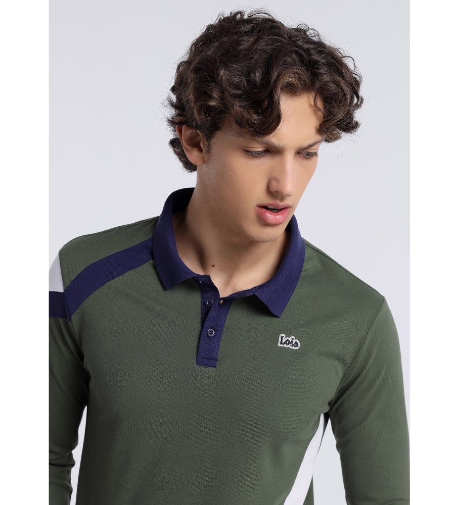 Polo de manga comprida Lois 131977 Verde