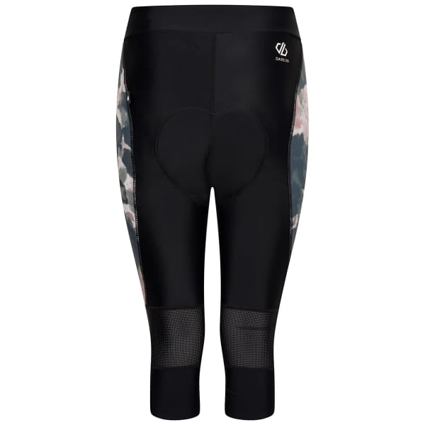 Cuissard vélo DARE 2B WORDLY CAPRI W BLACK / DUSKY ROSE INKY PRINT