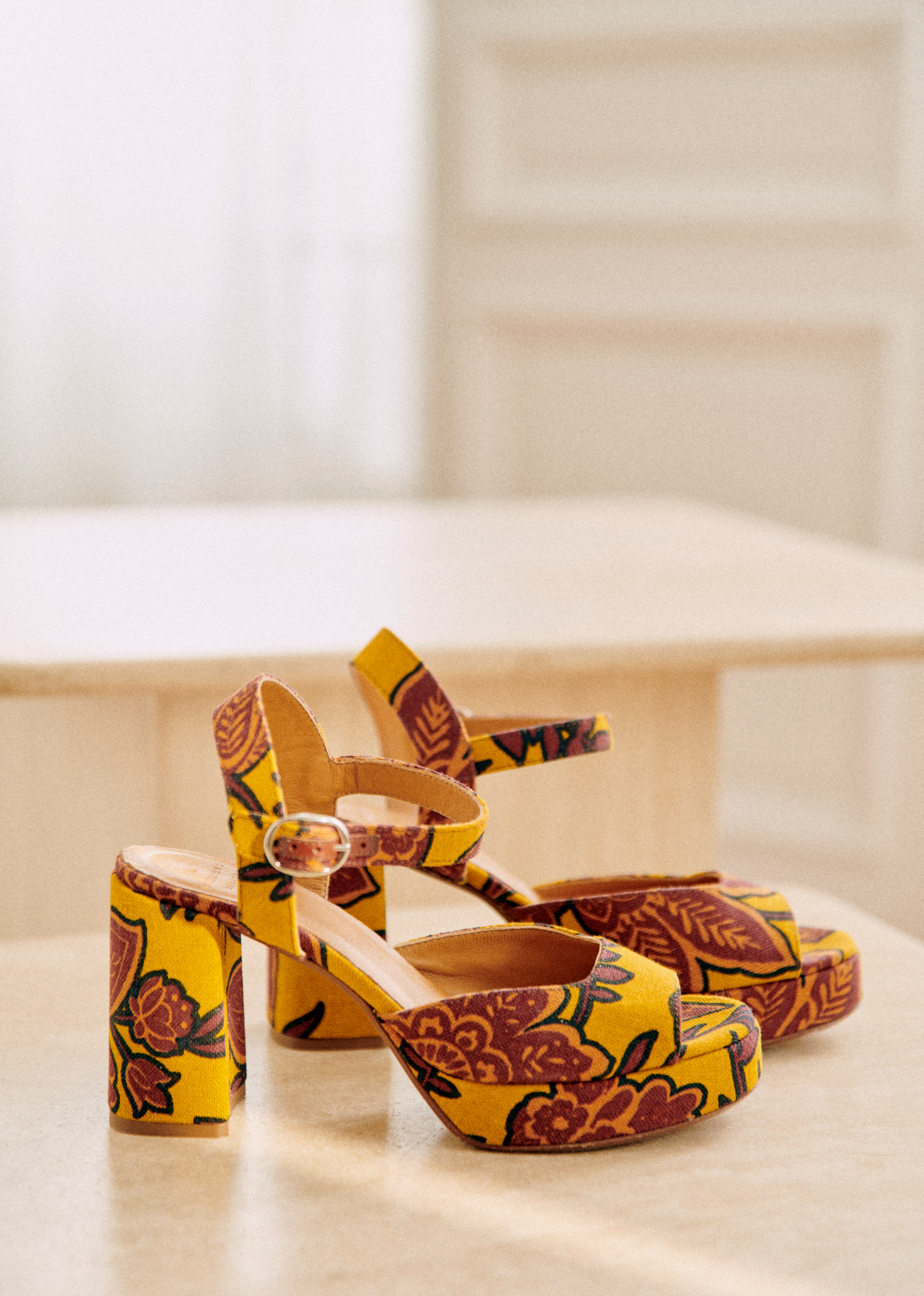 Sandales High Ginnie - Textile ocre multi - SOULIERS/SOULIERS Sandales 5906206
