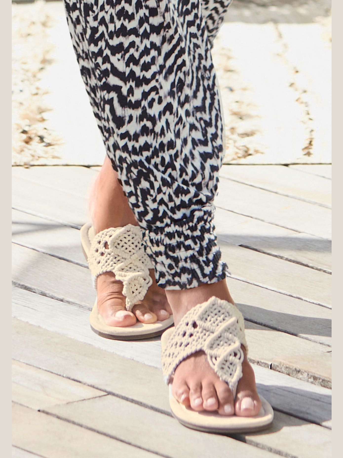 Mules textile doux et souple
