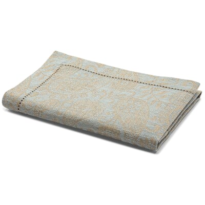 Serviette Jacquard Leinen, Blau