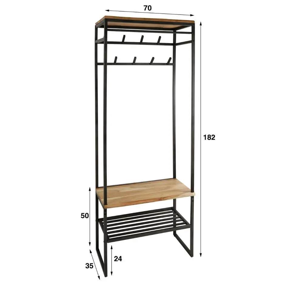 Fraaai - Pinot garderobemeubel - 8 haken
