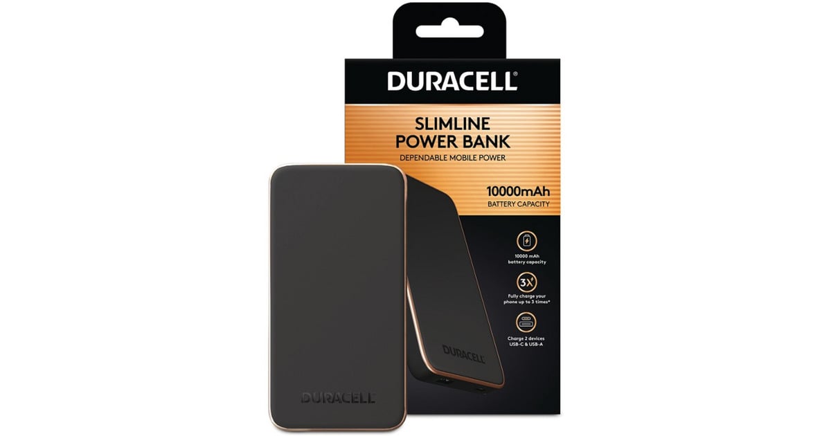 DuracellCharge Plus powerbank  (Zwart, 10.000 mAh)