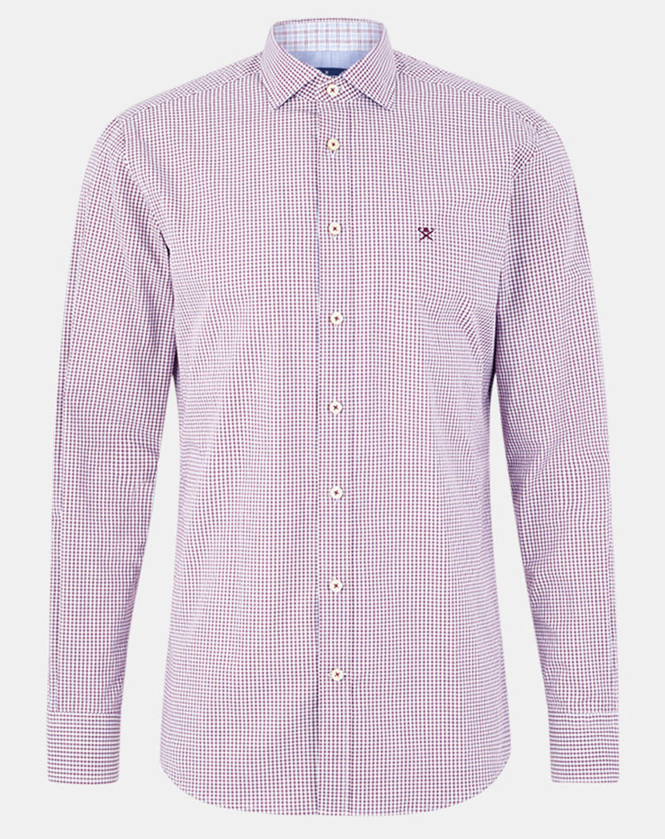 Hackett London Chemise Slim Fit à carreaux rouge