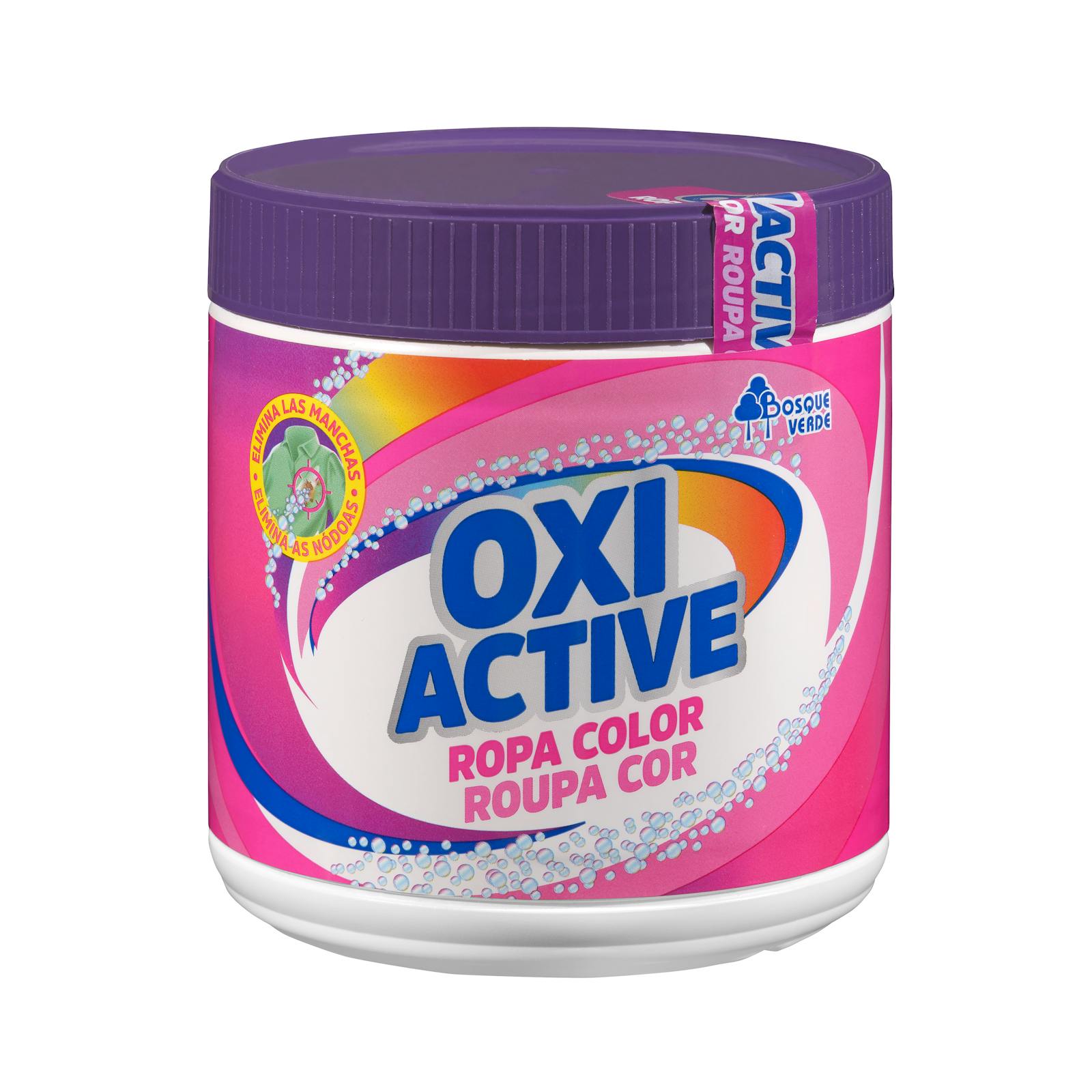 Poudre détachante Oxi Active Vert Forêt, activateur pour vêtements colorés