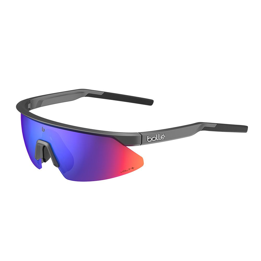 Bolle MICRO EDGE - Lunettes de soleil polarisés titanium matte/volt+ ultraviolet