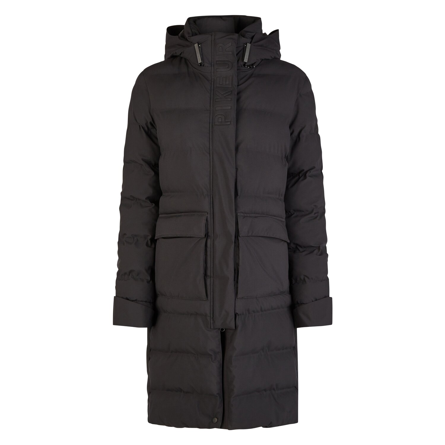 PIKEUR Athleisure Stepp-Reitmantel - black