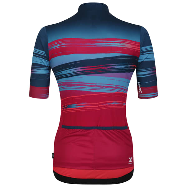 Maillot vélo DARE 2B AEP STIMULUS JERSEY BERRY PINK PAINT PRINT
