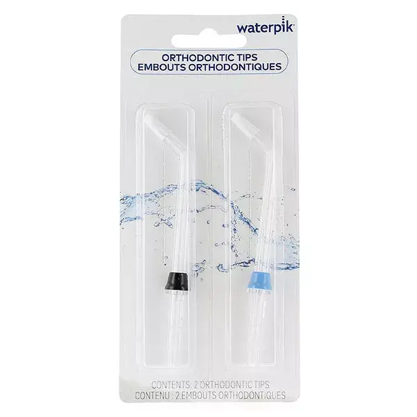 Kit de recarga Waterpik com 2 pontas ortodônticas para WP 100 e WP 450
