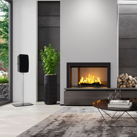 Mountson Premium Floor Stand for Sonos Five & PLAY:5 Zwart