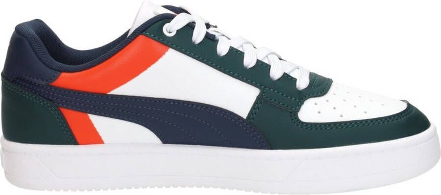 Puma Caven 2.0 Block sneakers wit donkergroen donkerblauw Imitatieleer 35.5