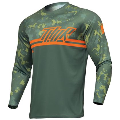 Maillot cross Thor YOUTH SECTOR DIGI - Vert / Blanc