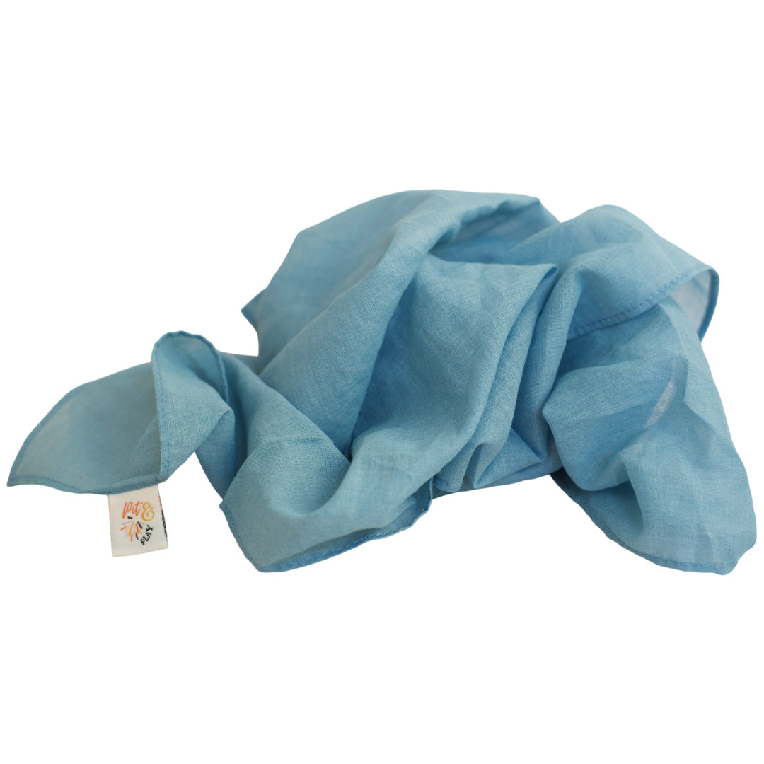 pit and play speeldoek pastel - blauw - 48x48 cm