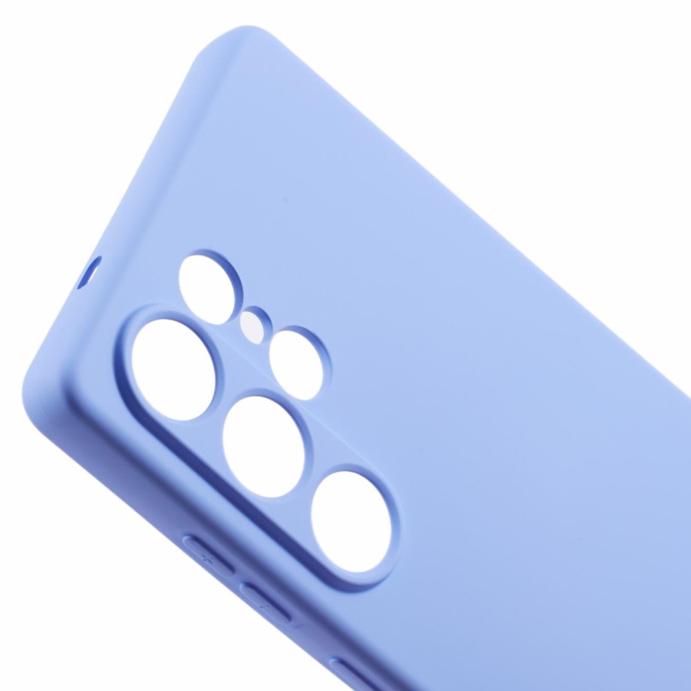 Samsung Galaxy S25 Ultra Gummi Case Hülle mit Kameraschutz - Blaulila (Matt)