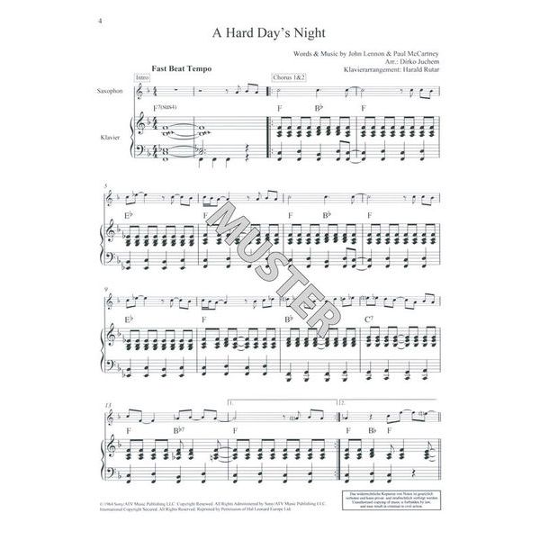 Schott Beatles Classics T-Sax
