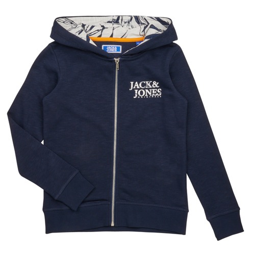 Jack & Jones - JORCRAYON SWEAT ZIP HOOD - Marine