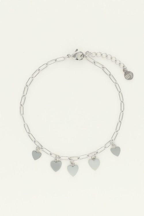 Universe armband met kleine hartjes