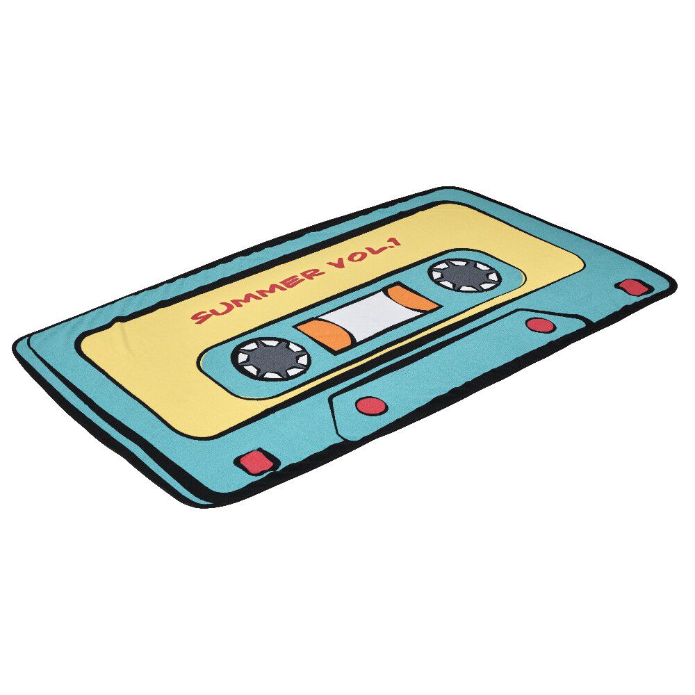 Serviette de plage géante cassette vintage