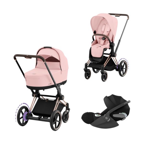 Cybex E-Priam 4 Kinderwagen Set 3-in-1 - Cozy Beige