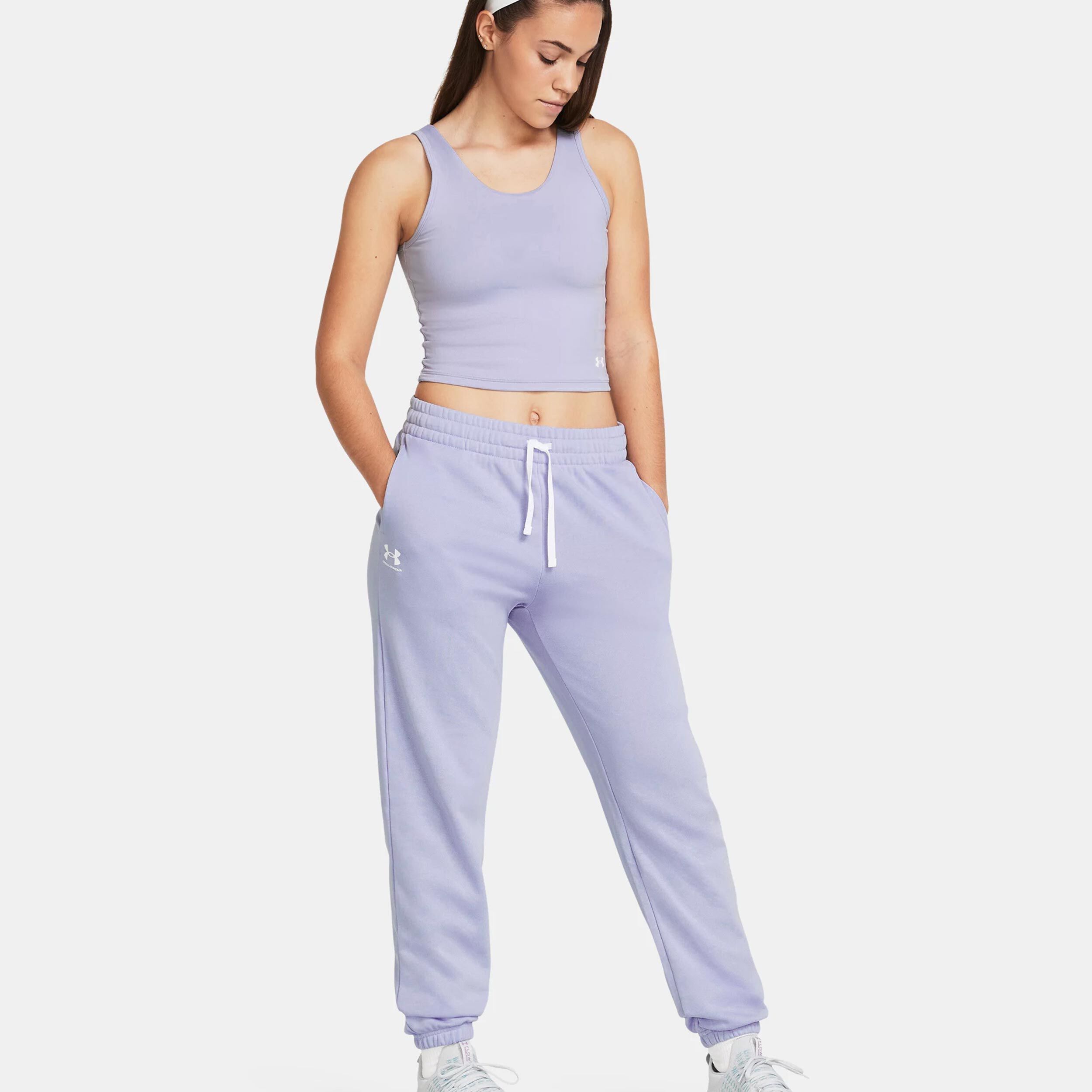 Under Armour Rival Terry Pantalon Survêtement Femmes - Violet