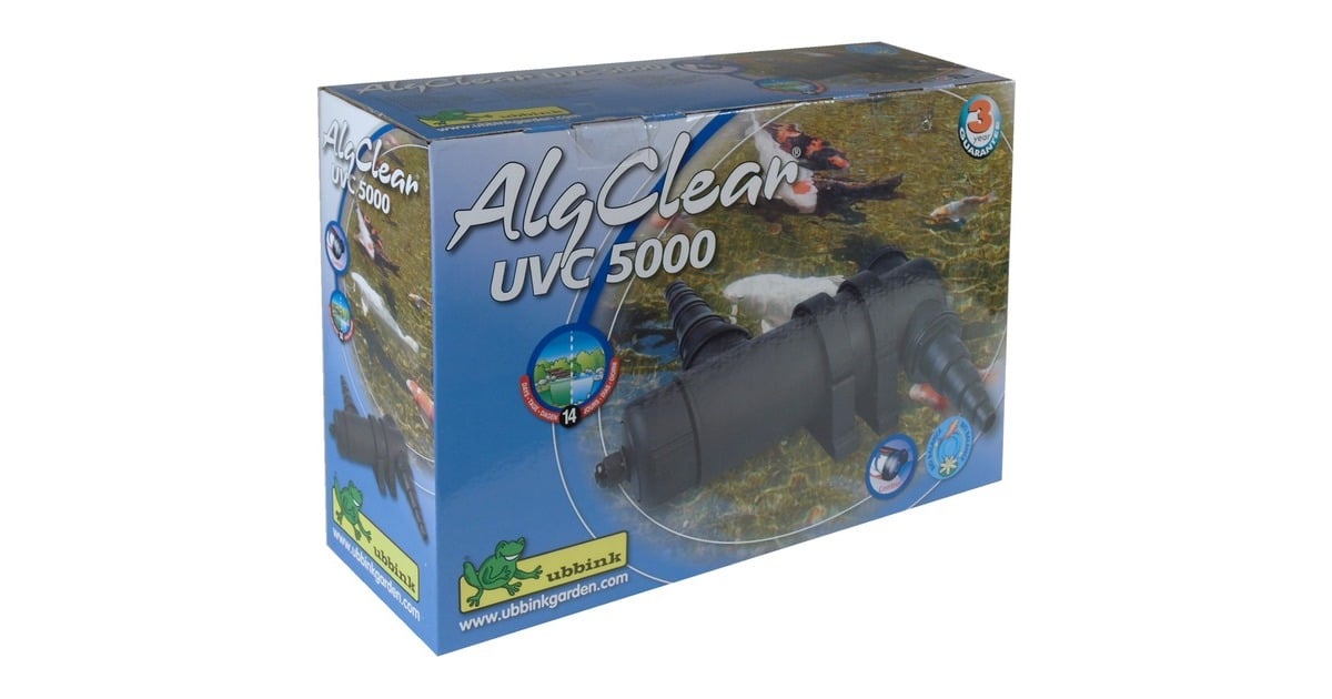 UbbinkAlgClear UVC Apparaat 5000 waterfilter  (Zwart, PL 7W UVC-lamp )
