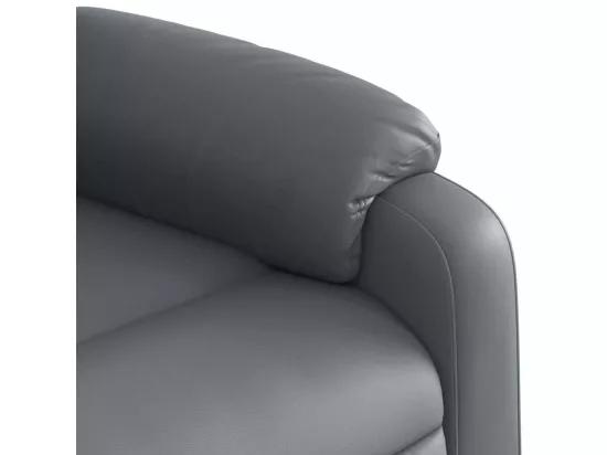 Fauteuil de massage inclinable Gris Similicuir