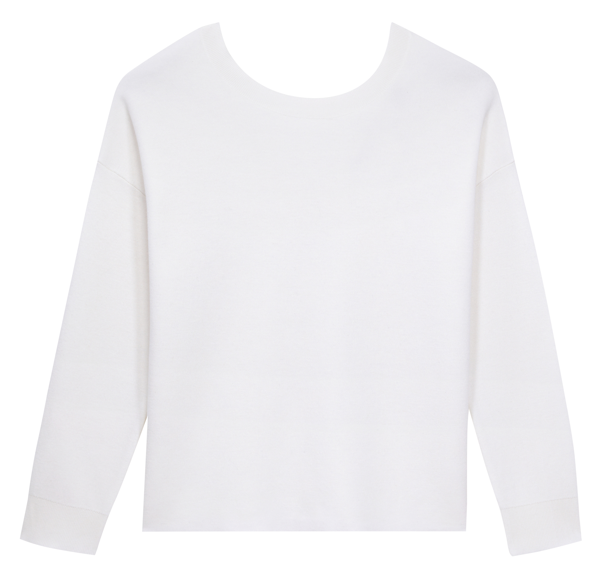 Pull col rond en laine mélangée| Multicolore