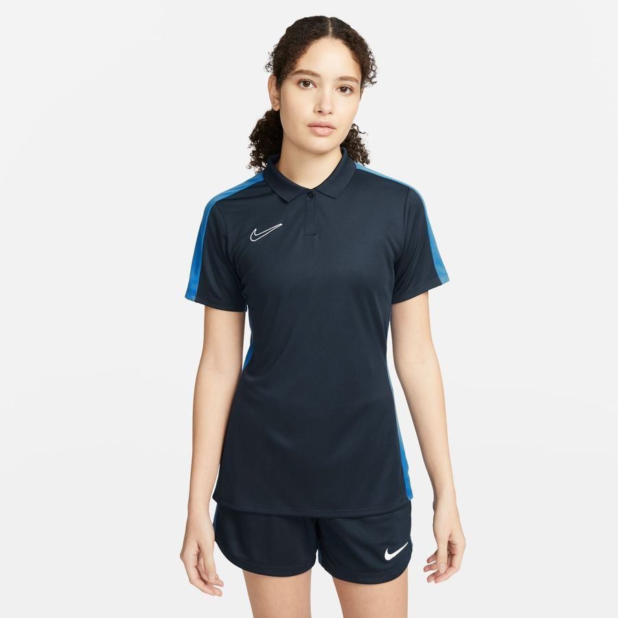 Nike Polo Dri-FIT Academy 23 - Bleu Foncé/Bleu/Blanc Femme
