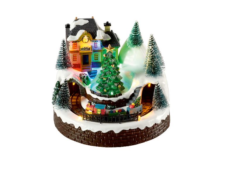 Kerstdorp figuur met LED