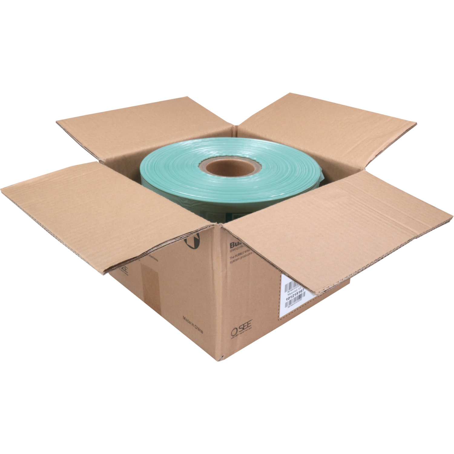 Vulmateriaal, gerecycled LDPE, 1280m, 200cm, transparant