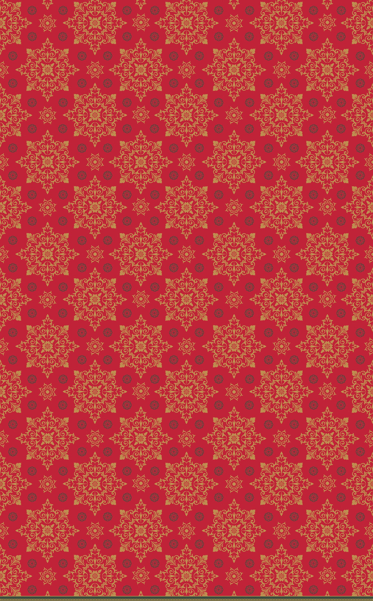 Duni kersttafelkleed X-mas Deco rood 138 x 220 cm