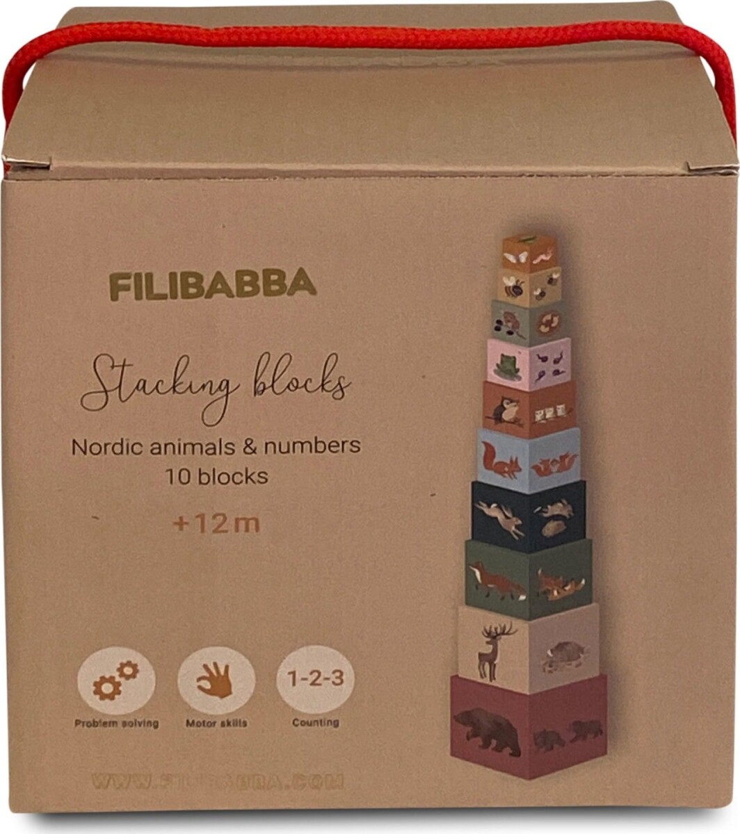 Filibabba - Stableklodser Med Tal Og Dyr