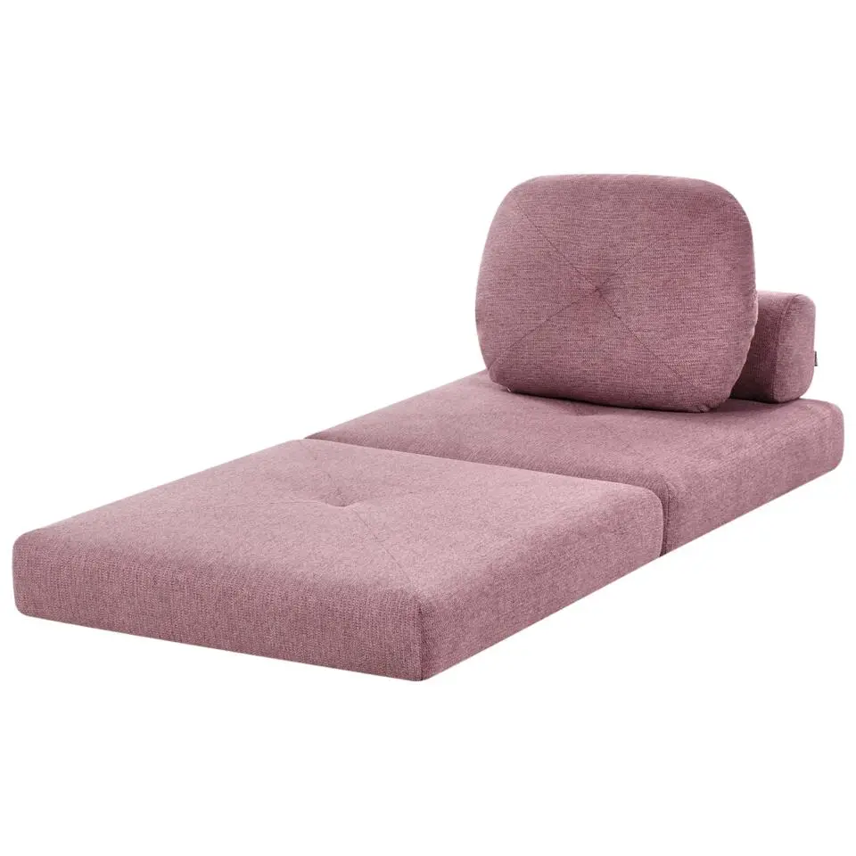 OLDEN - Slaapbank - Roze - Stof