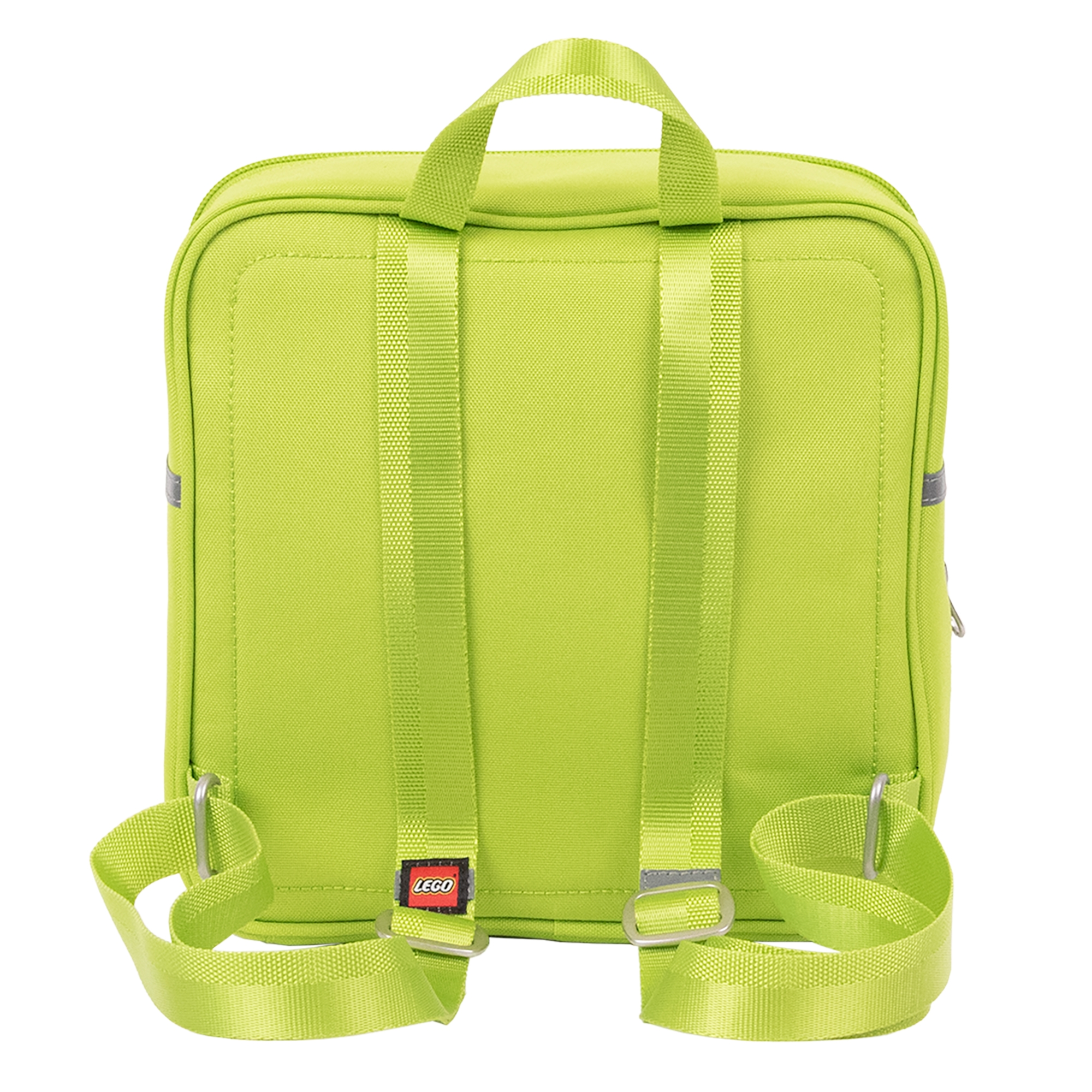 Mochila pequena, cor verde tijolo/lima, 5006496