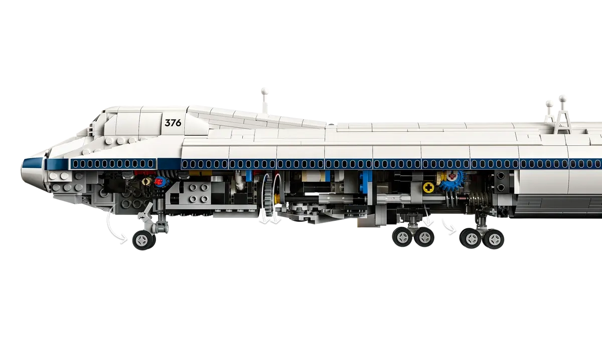 (2417-tlg. Set) Icons Klemmbausteine Raumfahrt Spielzeug Flugzeug Modell Bausatz (10360) - Spaceshuttle-Transport-Jumbo