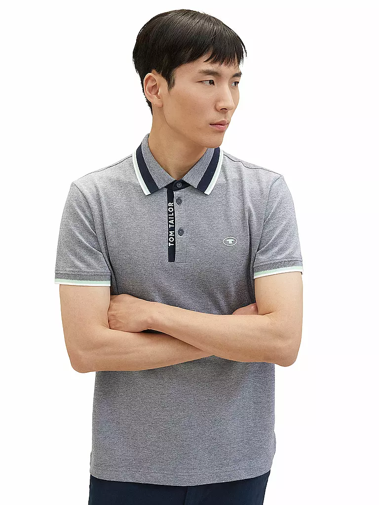 TOM TAILOR Poloshirt grau