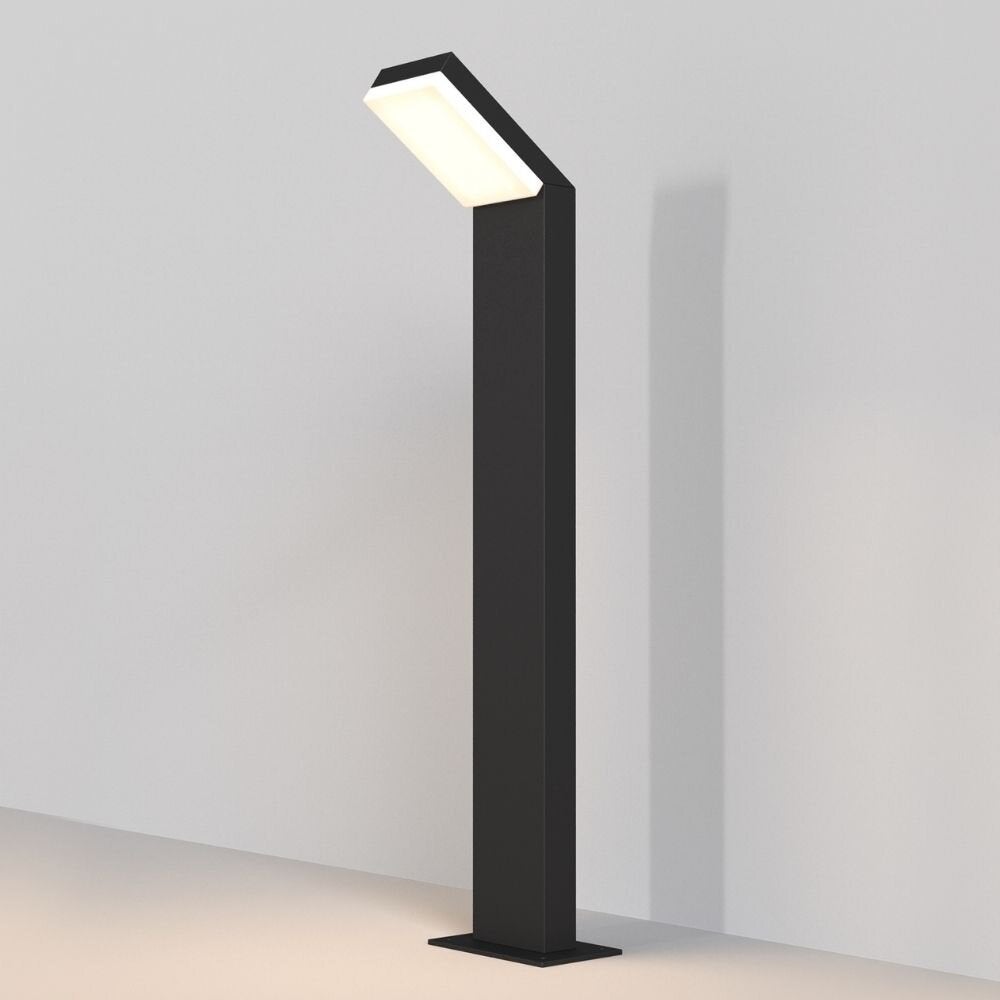 Paso LED-padverlichting in zwart, 12W, 660lm, IP54