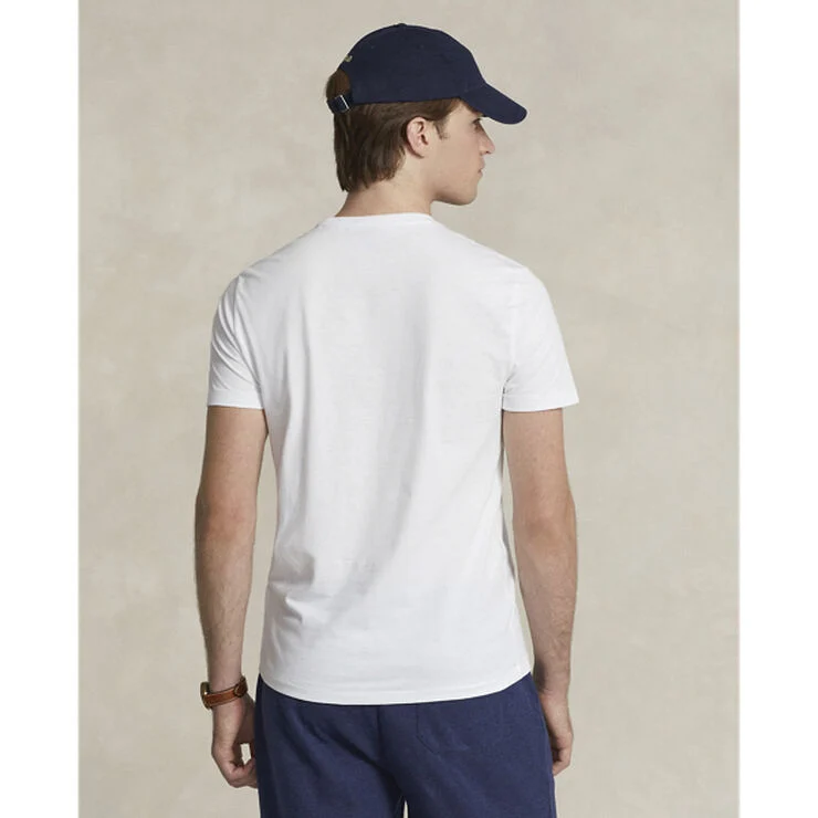 Polo Ralph Lauren Custom Slim Fit Cotton T-Shirt Hvid