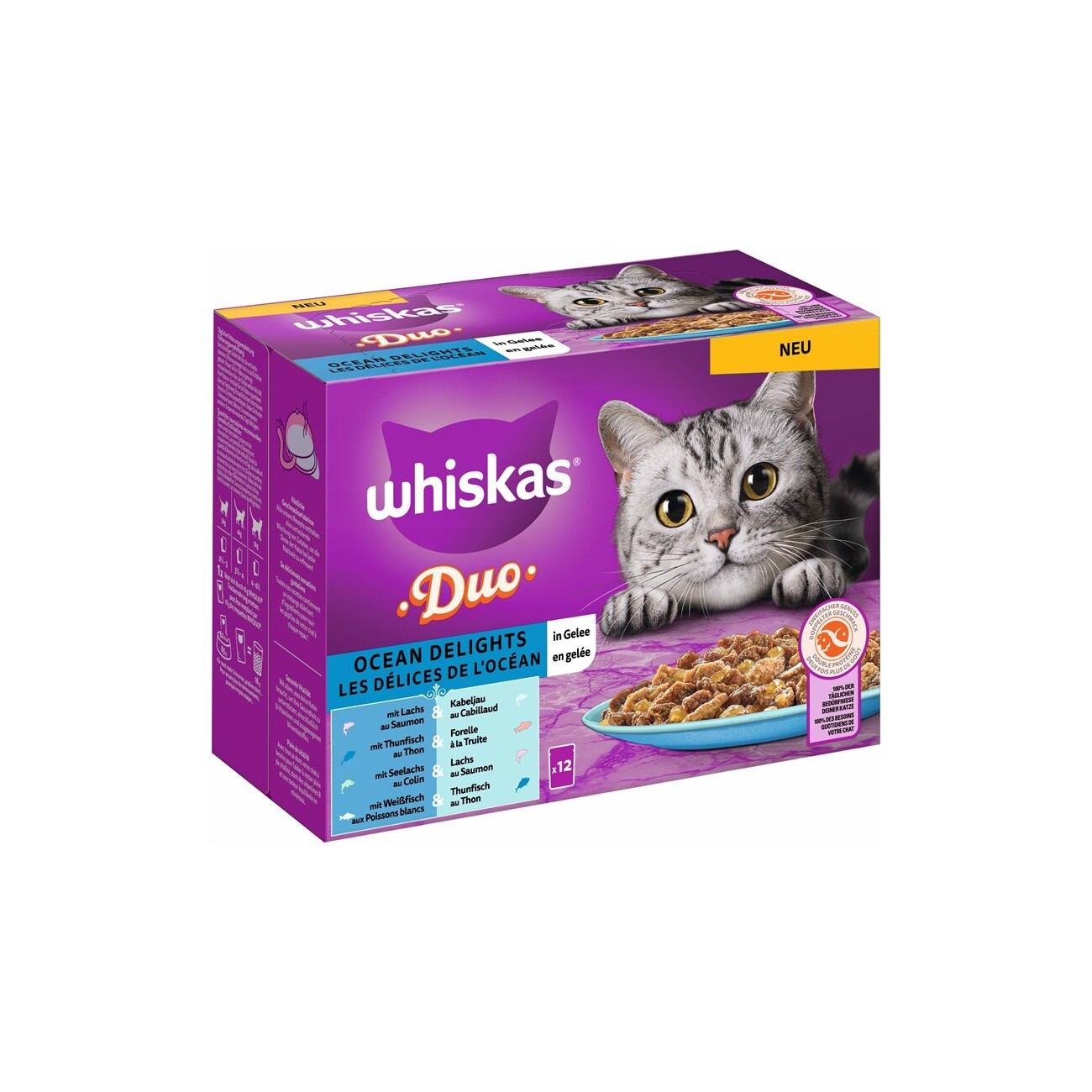 Whiskas Duo Multipack Ocean Delights in Gelee 12 x 85g