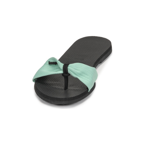 Havaianas - YOU ST TROPEZ BASIC - Noir / Vert