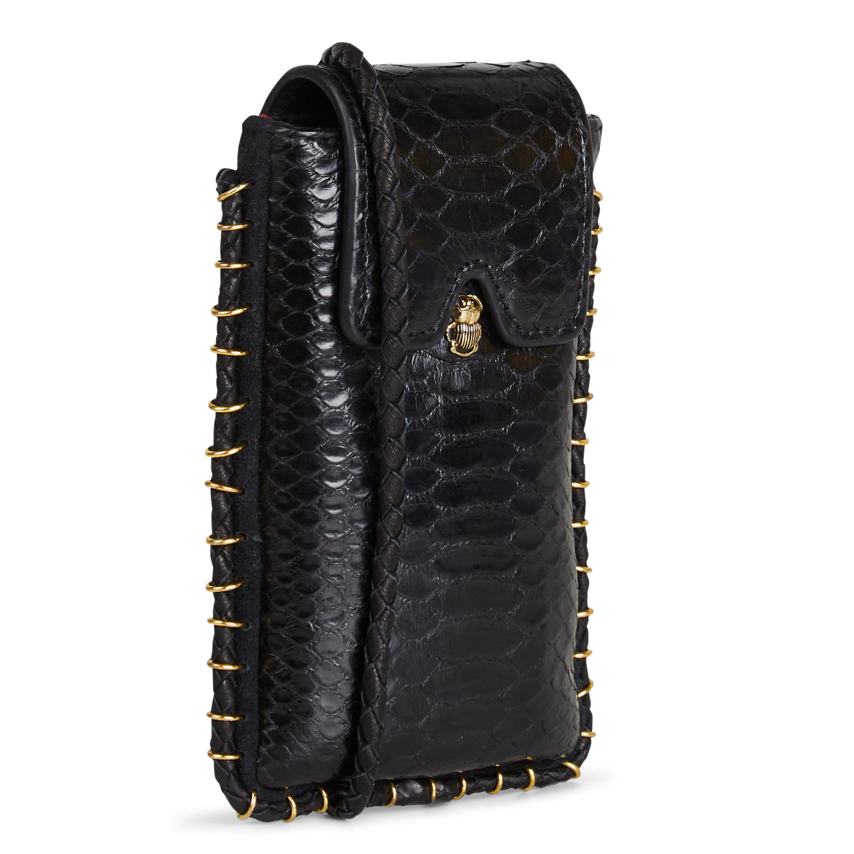 EMILE - Etui à lunettes en cuir | Noir