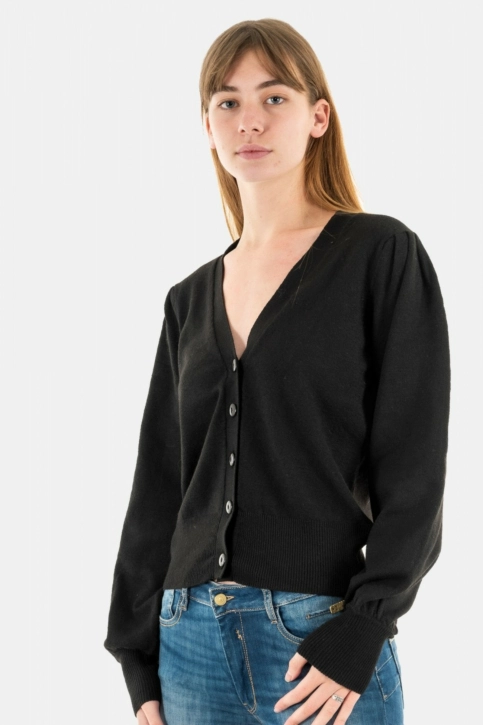 gilets cardigans ichi alpa 194008 black