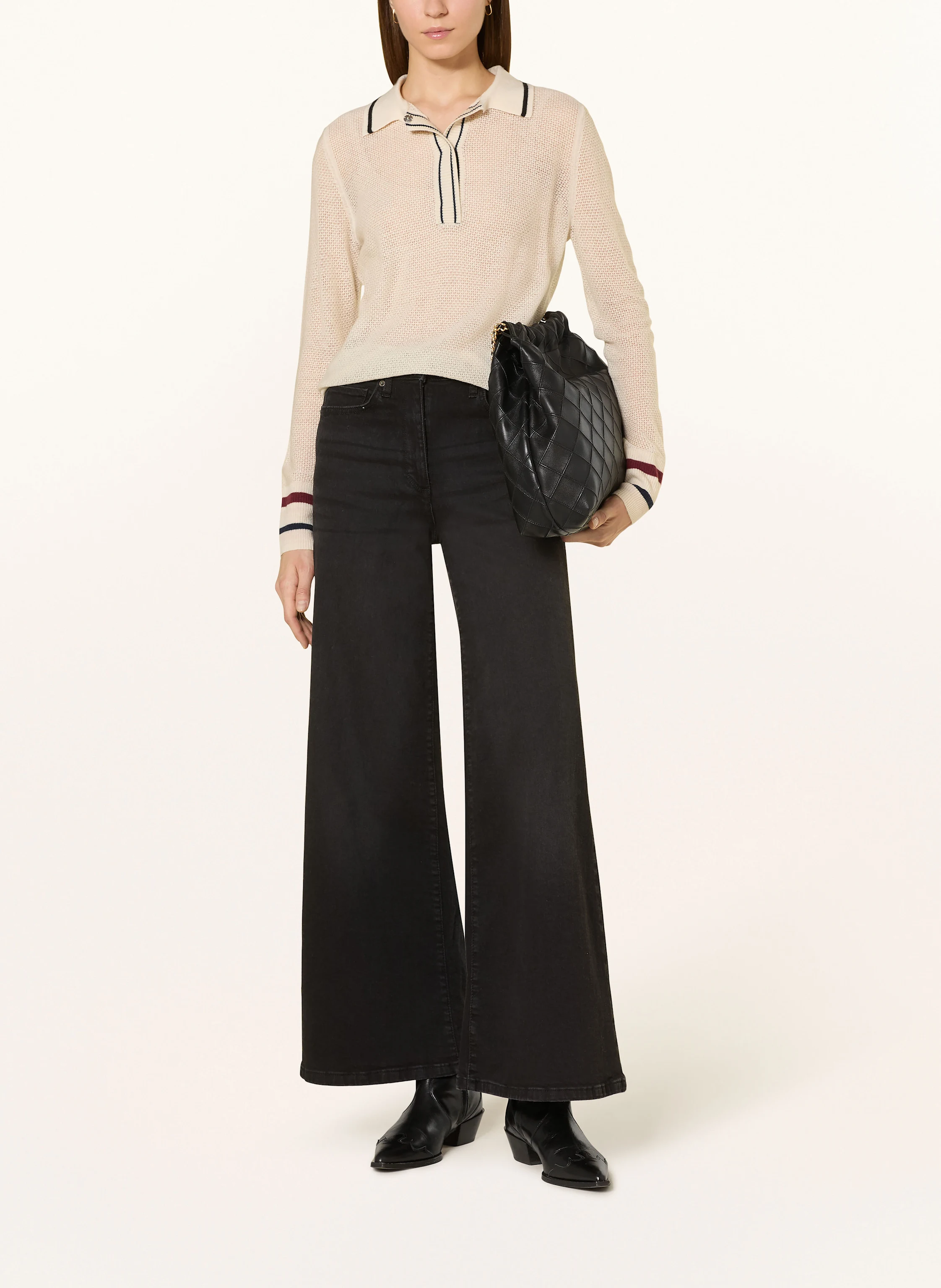 REISS Strick-Poloshirt