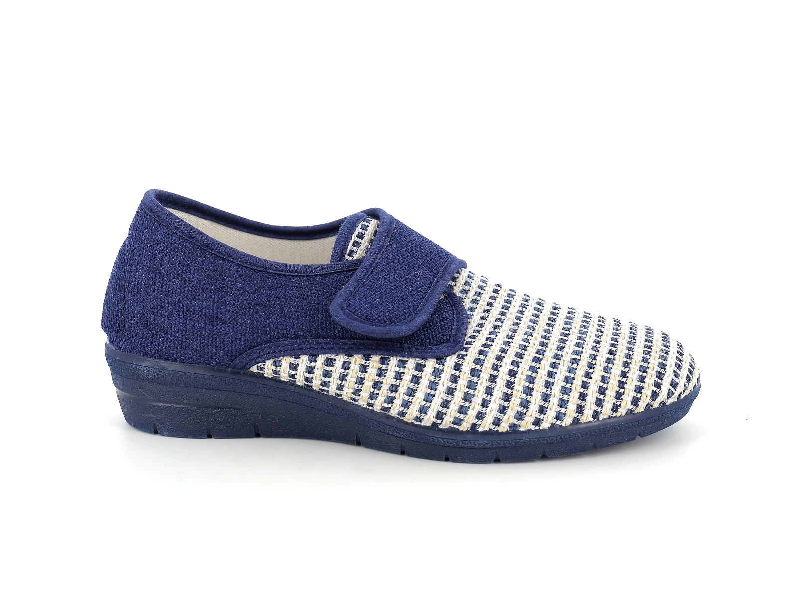 F brand-36670 Textile Marine-Blanc